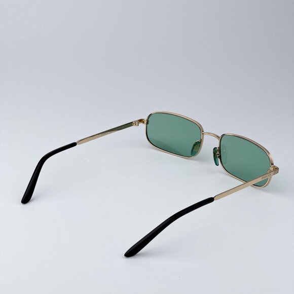 Gucci GG1457S 005 Women BRAND NEW Sunglasses Gold Green Rectangle